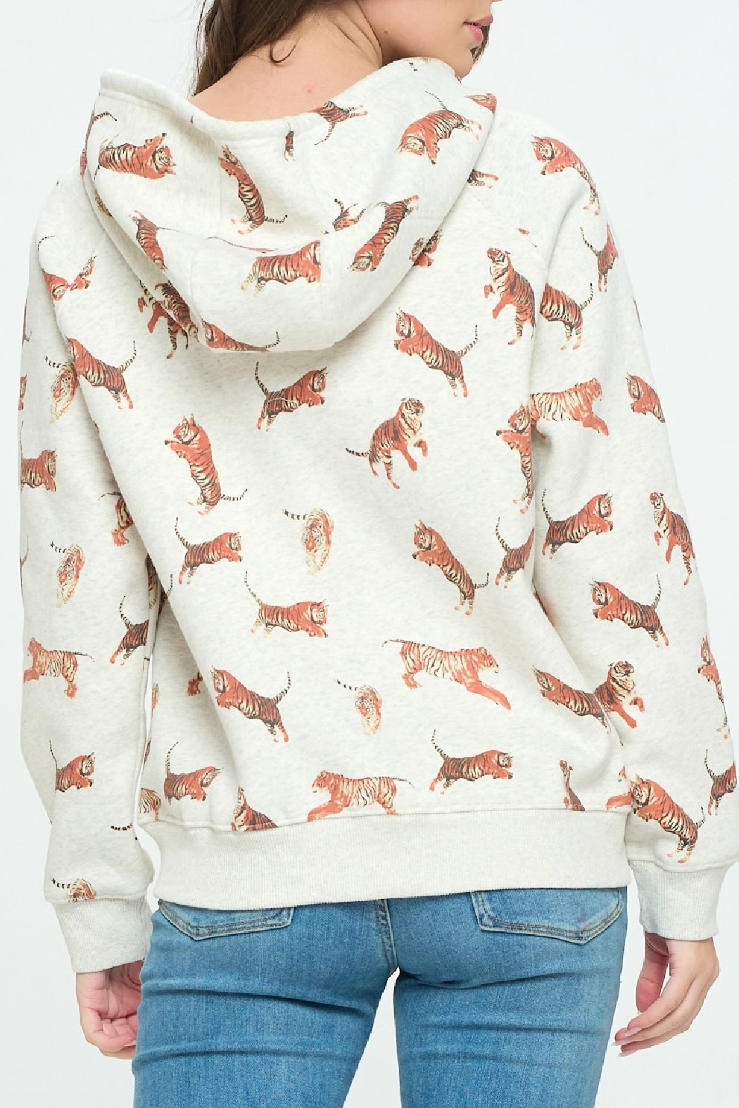 SM Wardrobe Tiger Zip Up Hoodie