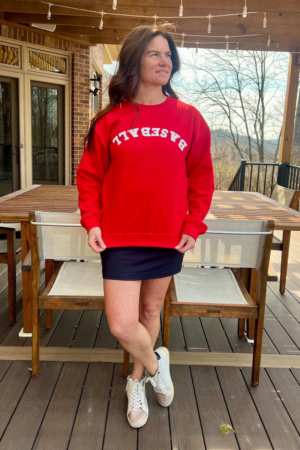 Gildan Baseball puff sweatshirt