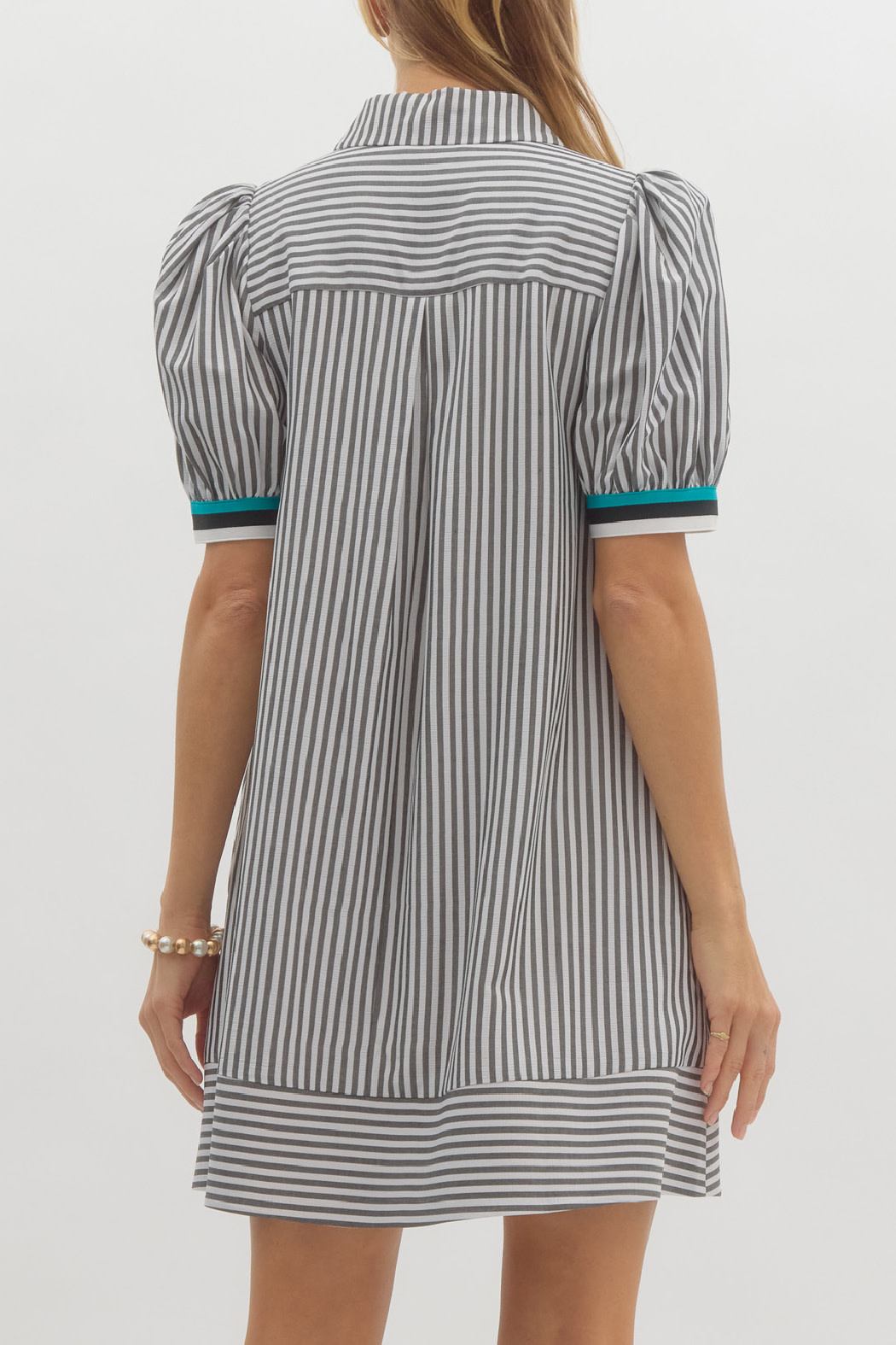 Entro Contrast Striped Dress
