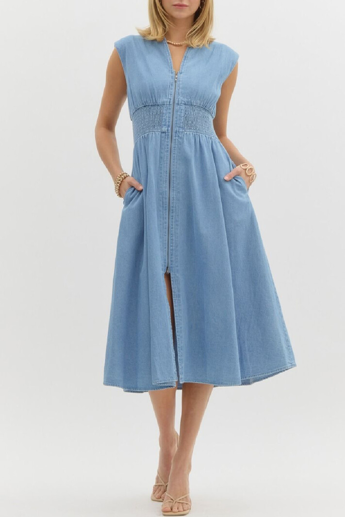 Entro Sleeveless ZipUp Dress