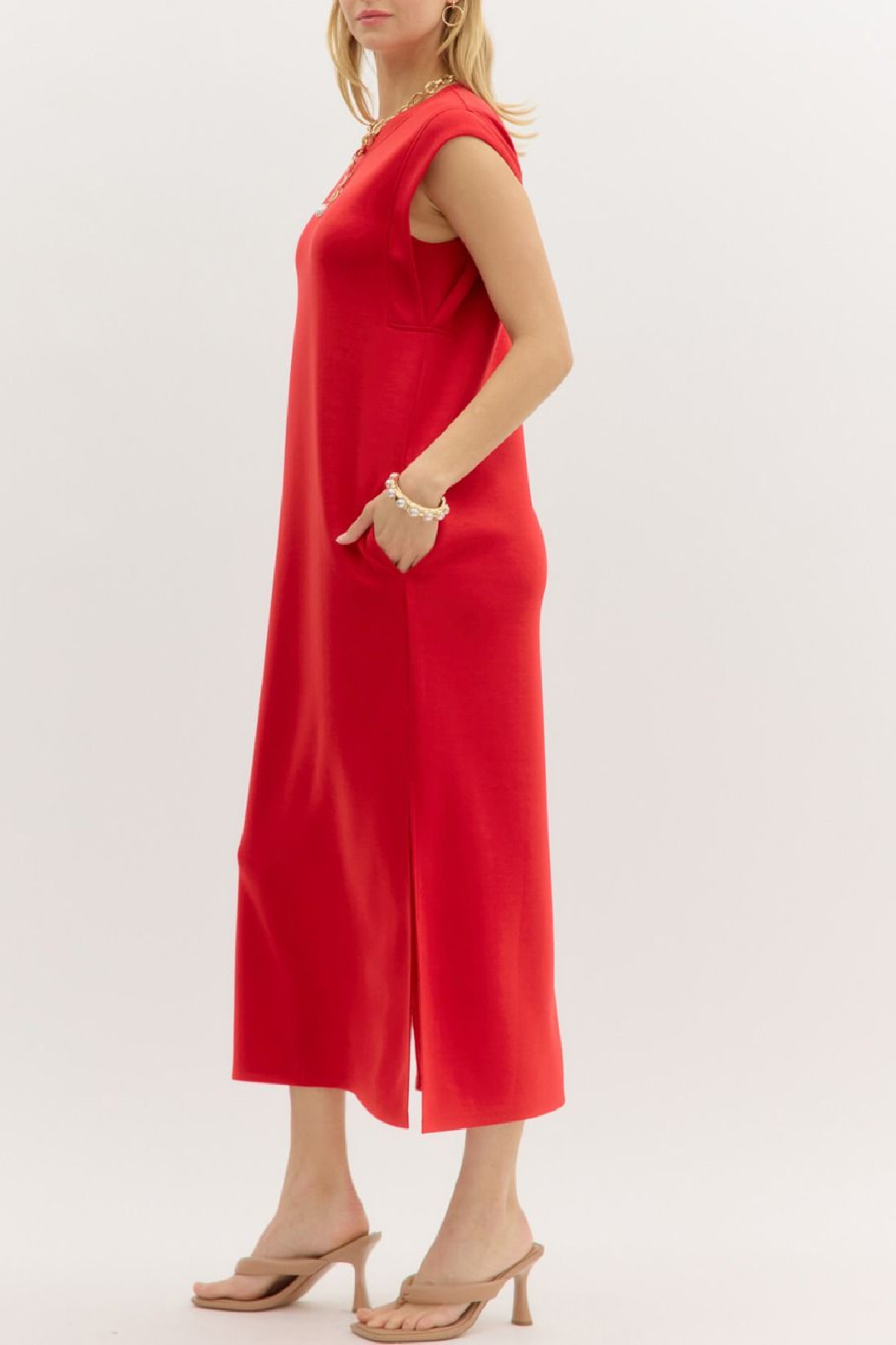 Entro Solid maxi dress