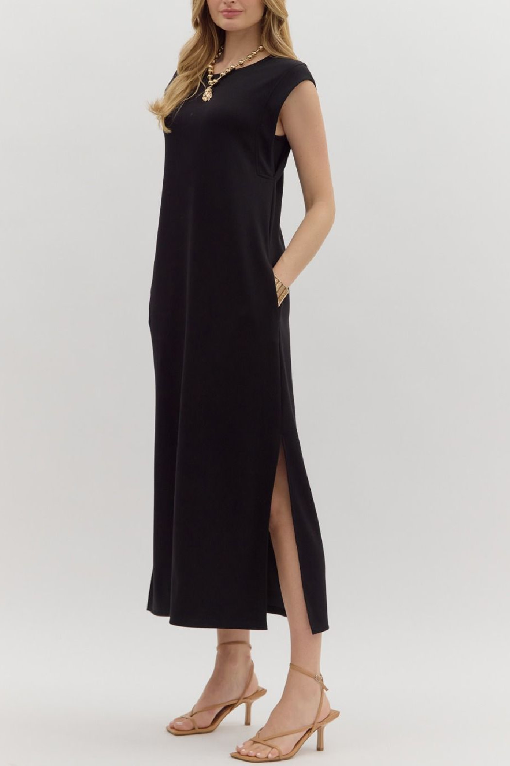 Entro Solid maxi dress