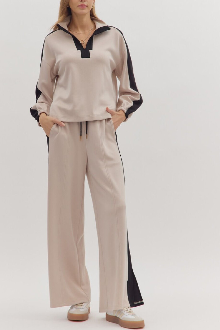 Entro Contrast Stripe Pants
