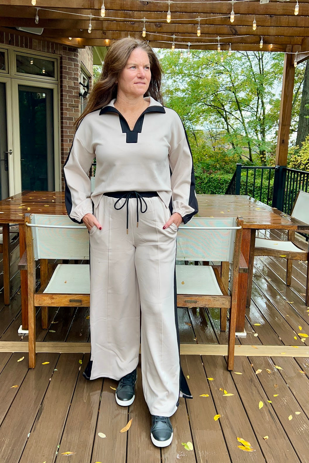 Entro Contrast Stripe Pants