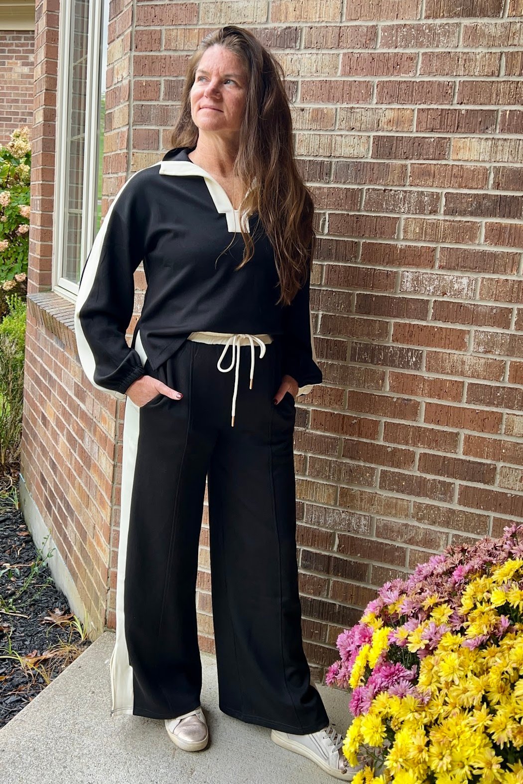 Entro Contrast Stripe Pants