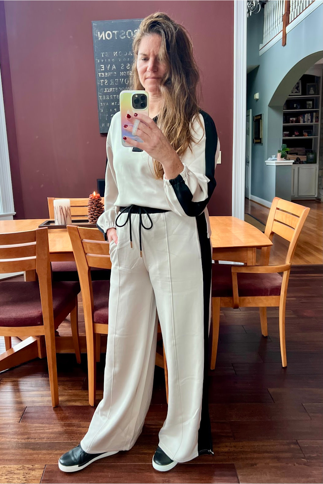 Entro Contrast Stripe Pants