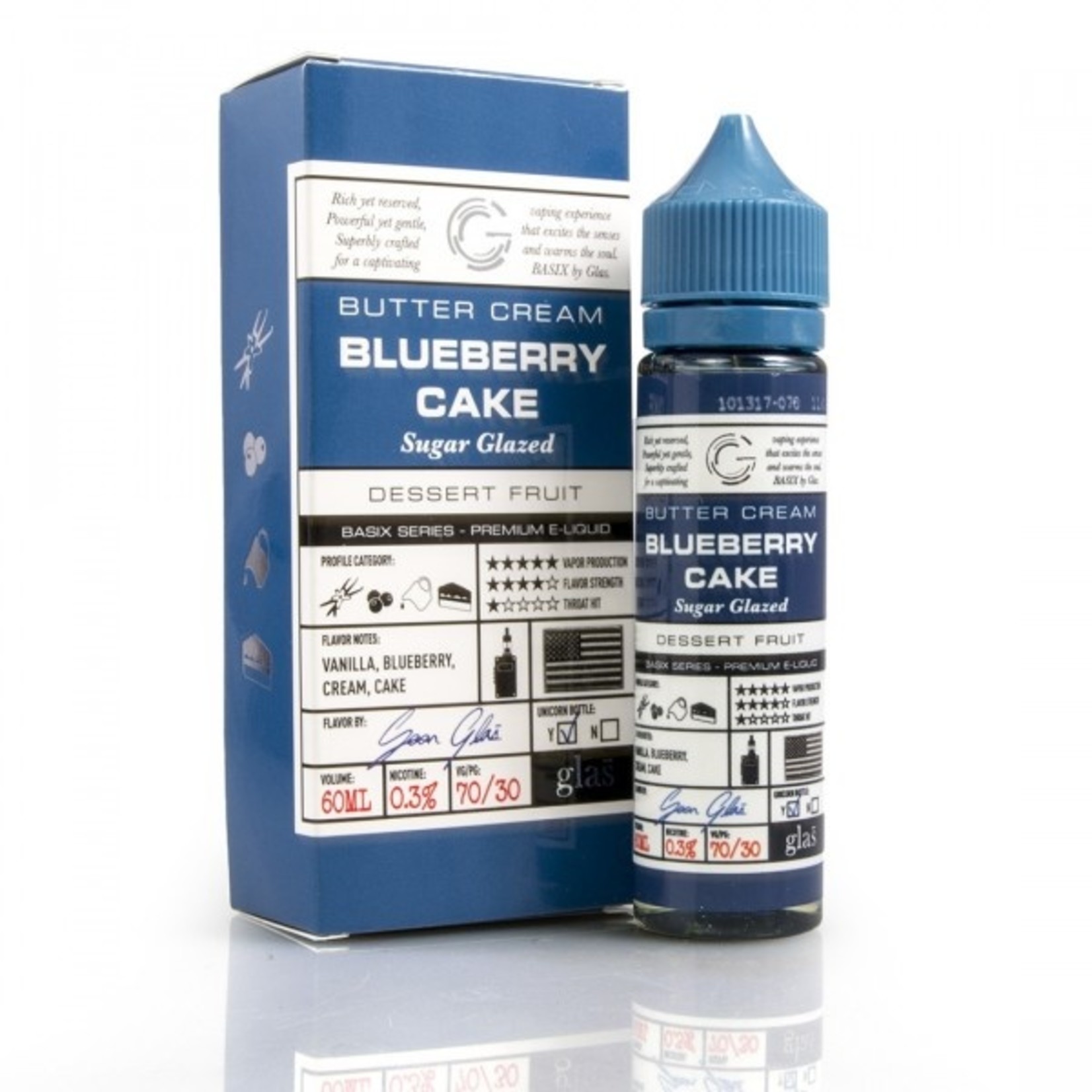 Glas BSX Blueberry Cake