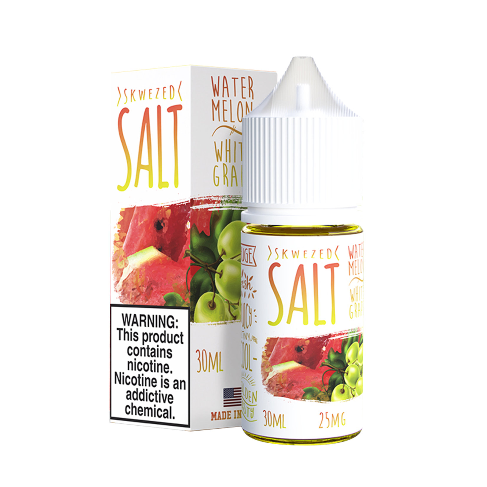 Skwezed Sparkling Summer Rush (Watermelon White Grape) Nic Salt