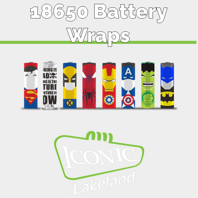wrap vape Color Weed Pot Leaf leaves Gonja Battery Wrap Skin for your 18650 Vape  Batteries 2xpcs – itsaskin.com main image 0