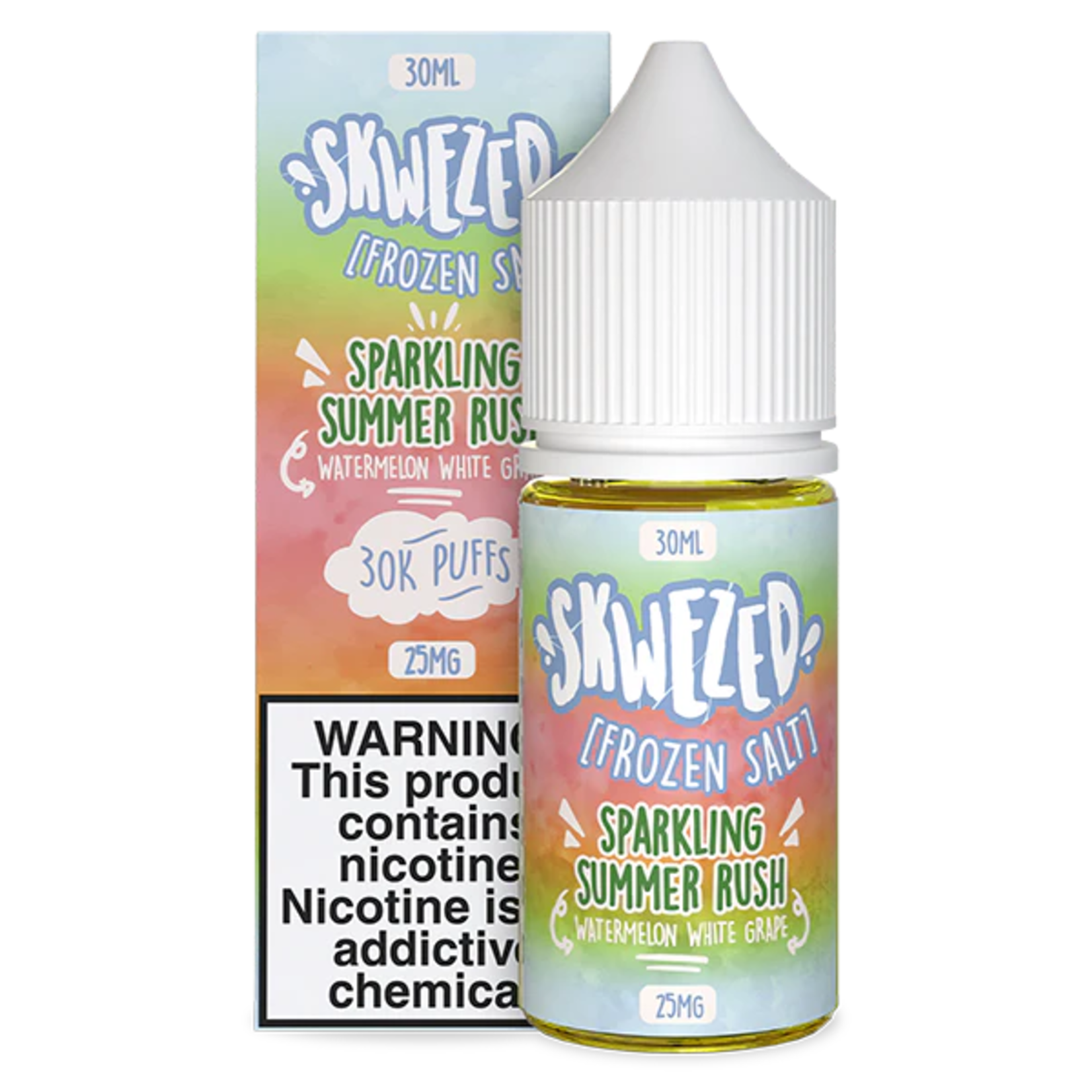 Skwezed Frozen Sparkling Summer Rush (Watermelon White Grape Ice) Nic Salt