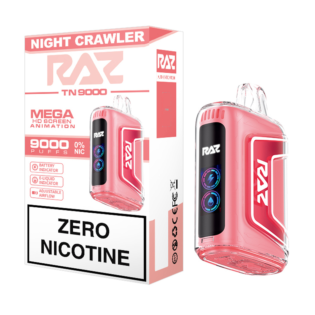 nic raz flavors RAZ TN9000 Nicotine Free Disposable Vape 12ml main image 0