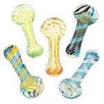 AFG Glass 3.25" Ropes & Swirls Glass Spoon Pipe