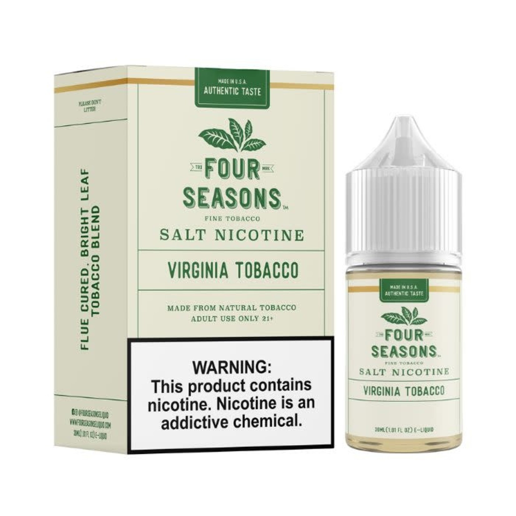 Four Seasons Virginia Tobacco Nic Salt