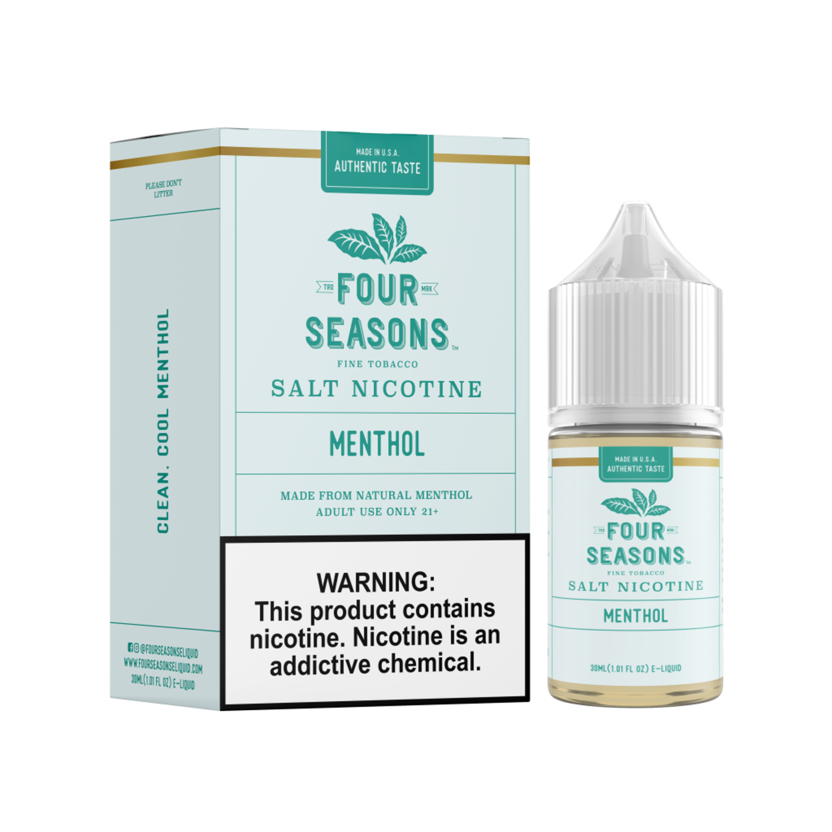 Four Seasons Menthol Tobacco Nic Salt