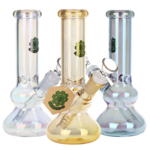 SeshGear 8" Double Bubble Electroplated Glass Water Pipe