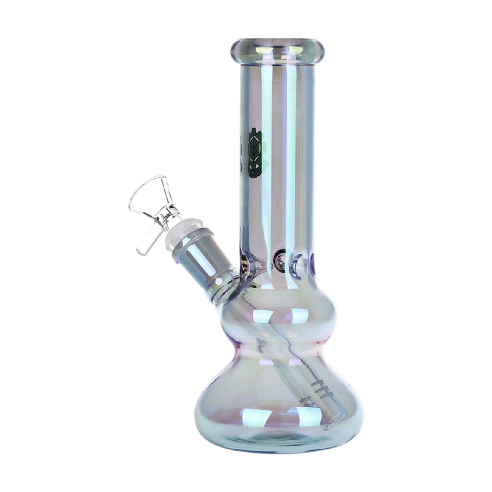 SeshGear 8" Double Bubble Electroplated Glass Water Pipe