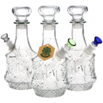 SeshGear 9.5" Sun Flower - Vintage Decanter Glass Water Pipe