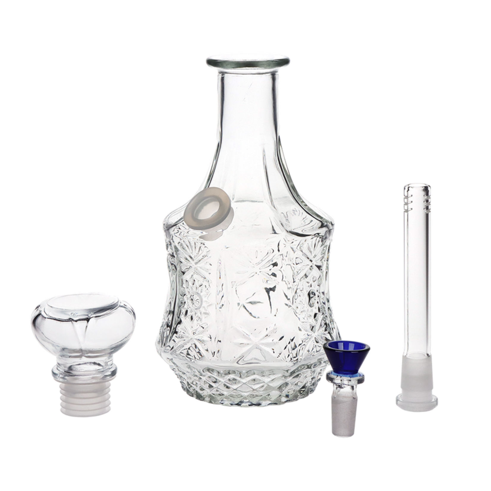 SeshGear 9.5" Sun Flower - Vintage Decanter Glass Water Pipe