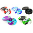 Mettalic Dice Silicone Round Dice Case: Red/Black/White