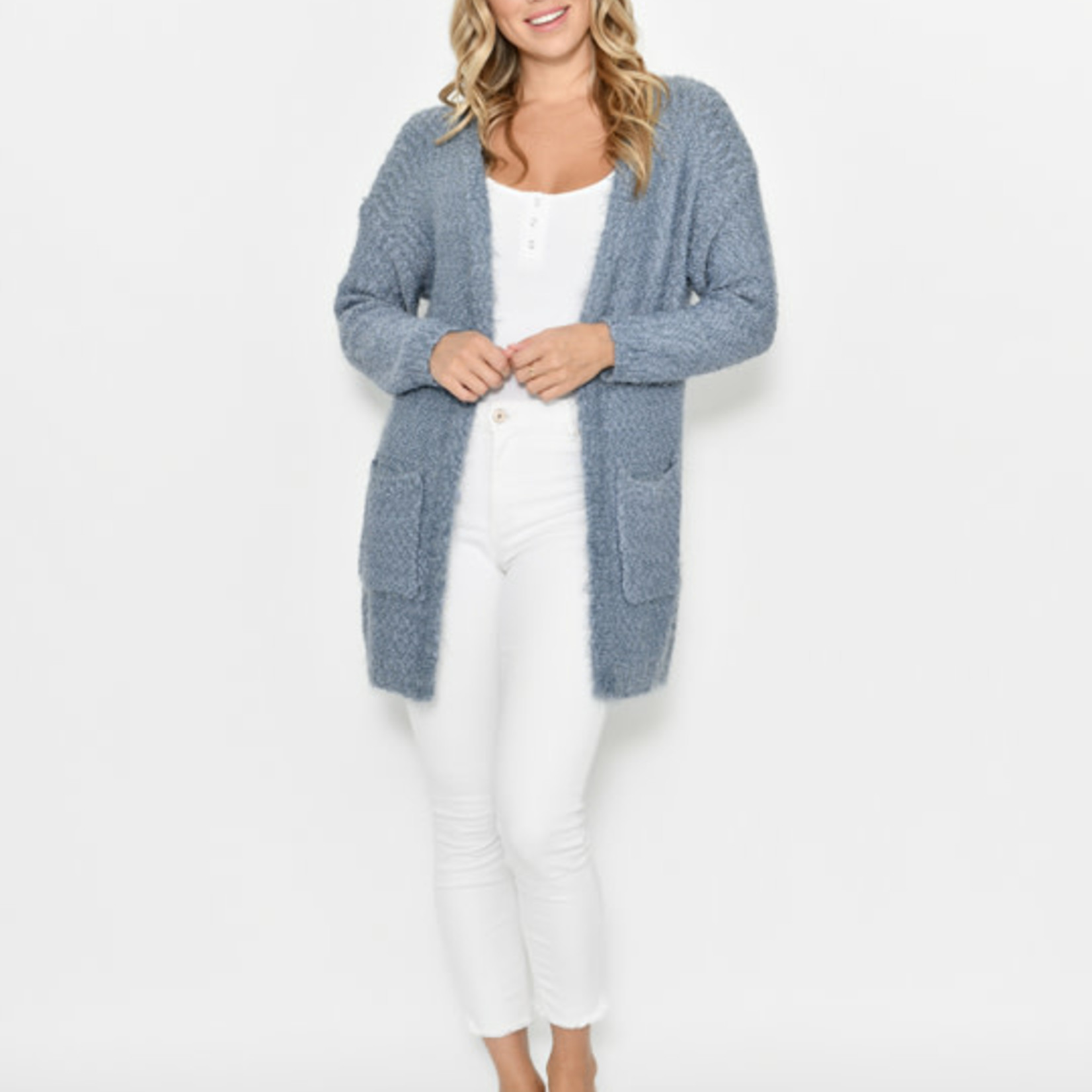 soft fluffy cardigan