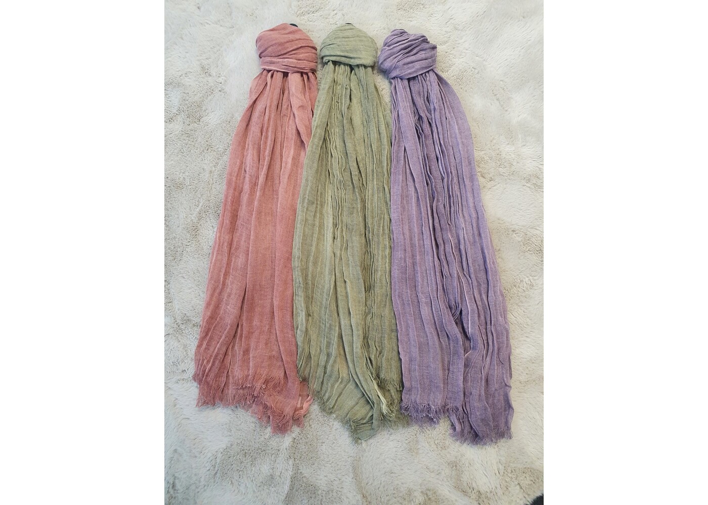 Little Secrets cheesecloth washed colour scarf