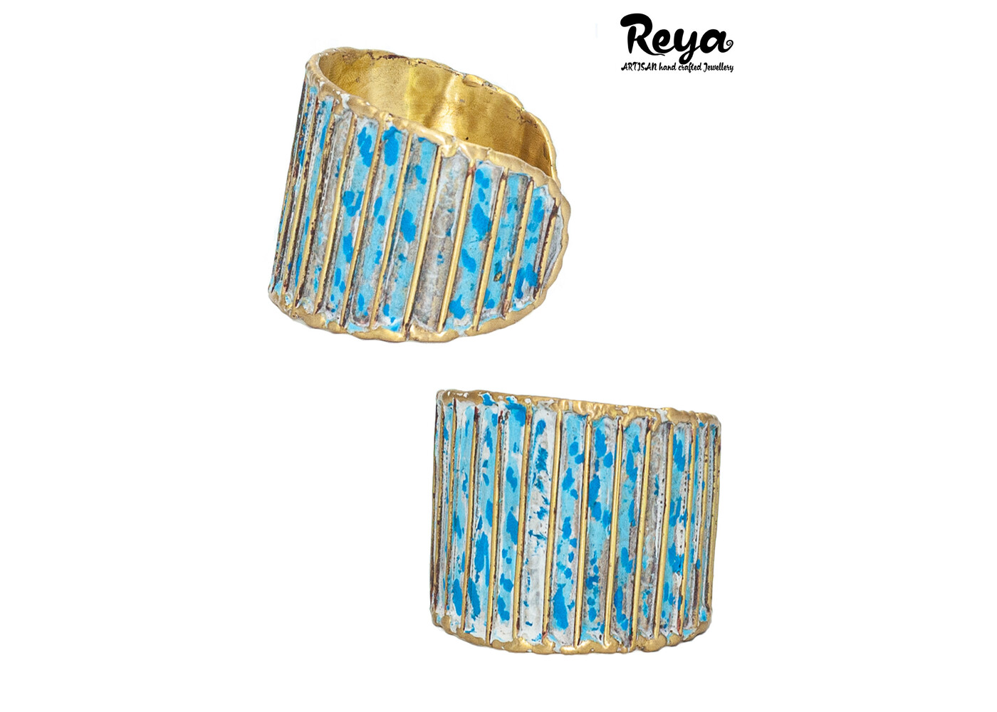 reya Reya Cuff Bracelet Metal Blue City