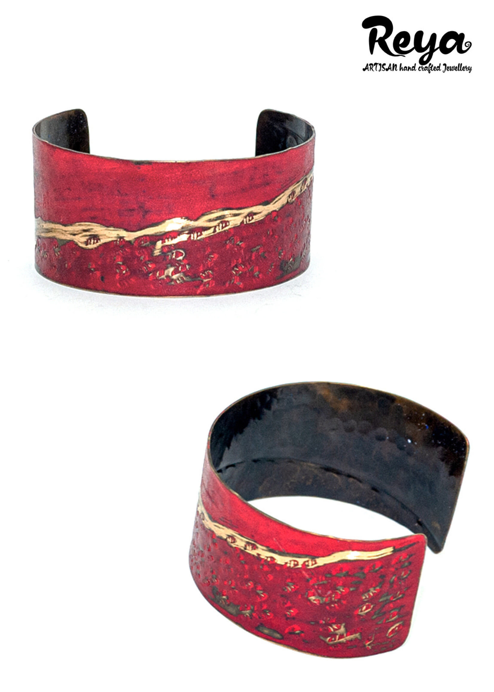 reya Reya Cuff Bracelet Metal Purity|Beautifully hand crafted|Enamelled Brass & copper
