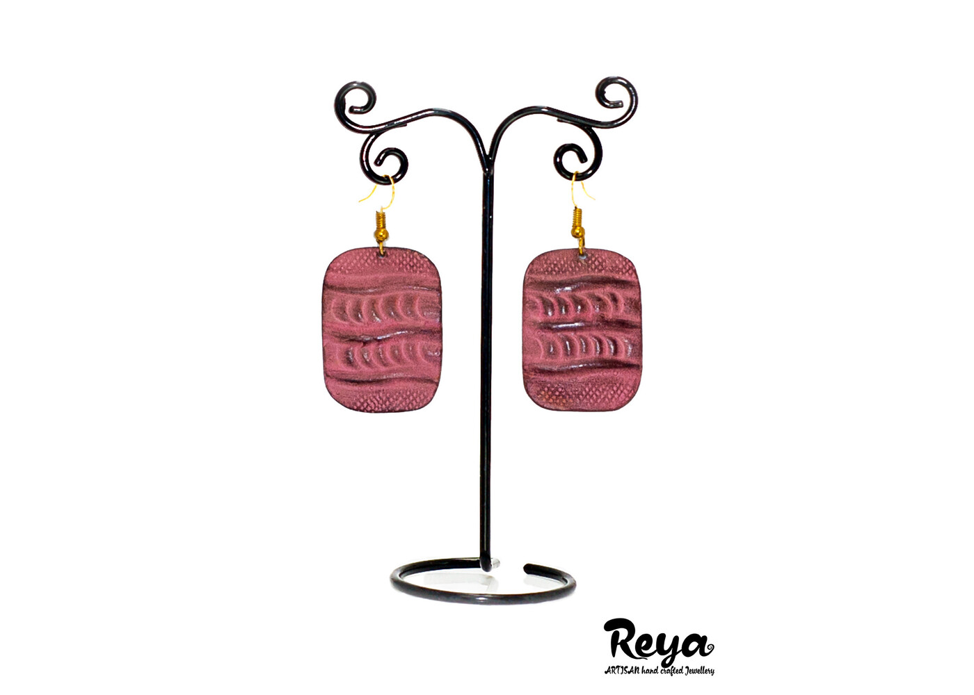 reya Reya Earrings Metal Indian Red Dust