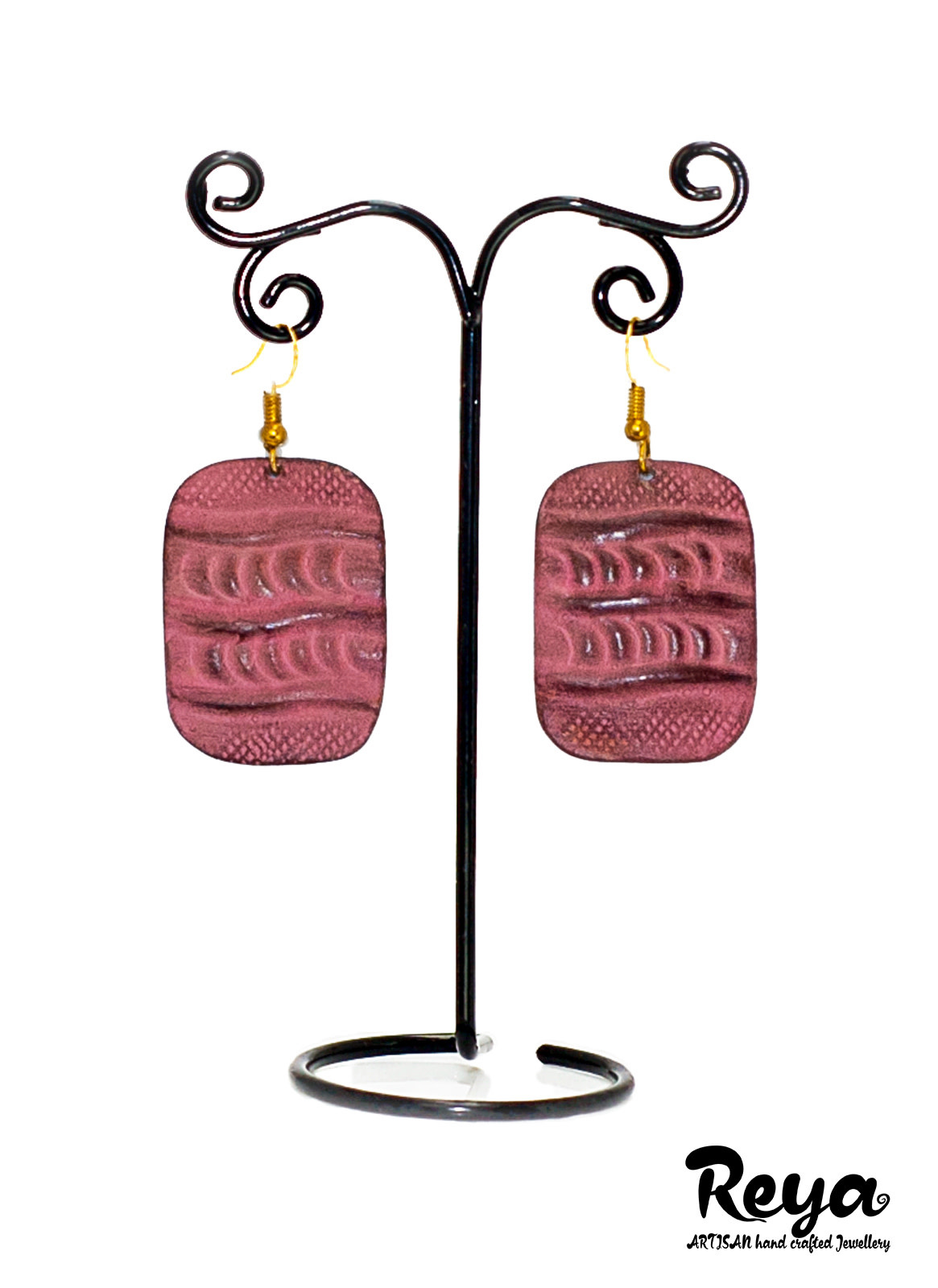 Reya Jewellery Reya Earrings Metal Indian Red Dust