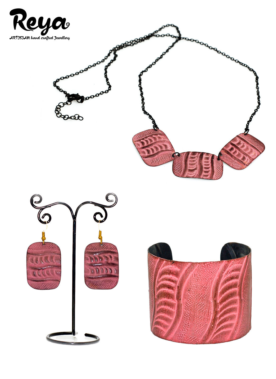Reya Jewellery Reya Necklace Metal Indian Red Dust