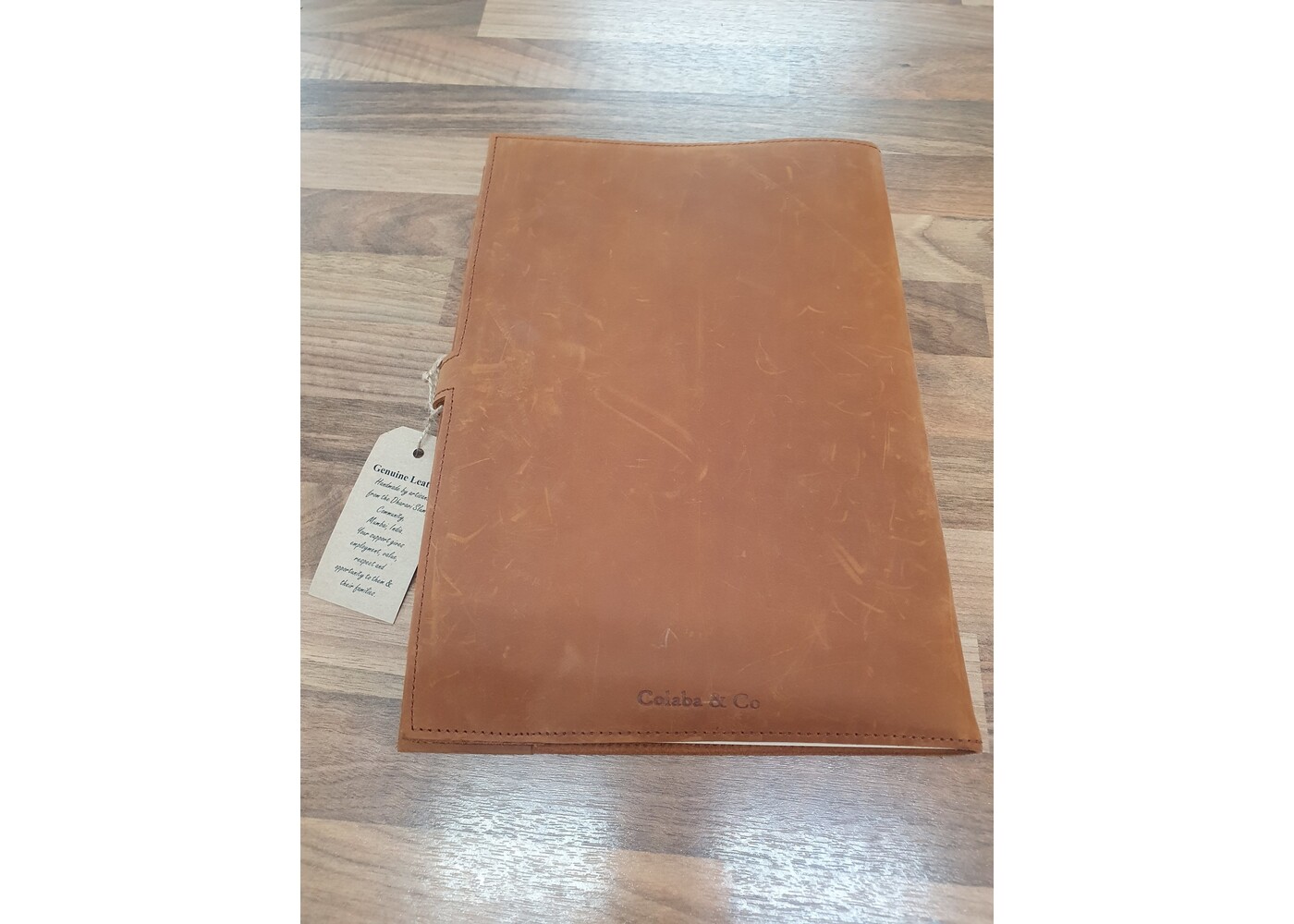 Colaba & Co A4 Leather note book with handmade paper