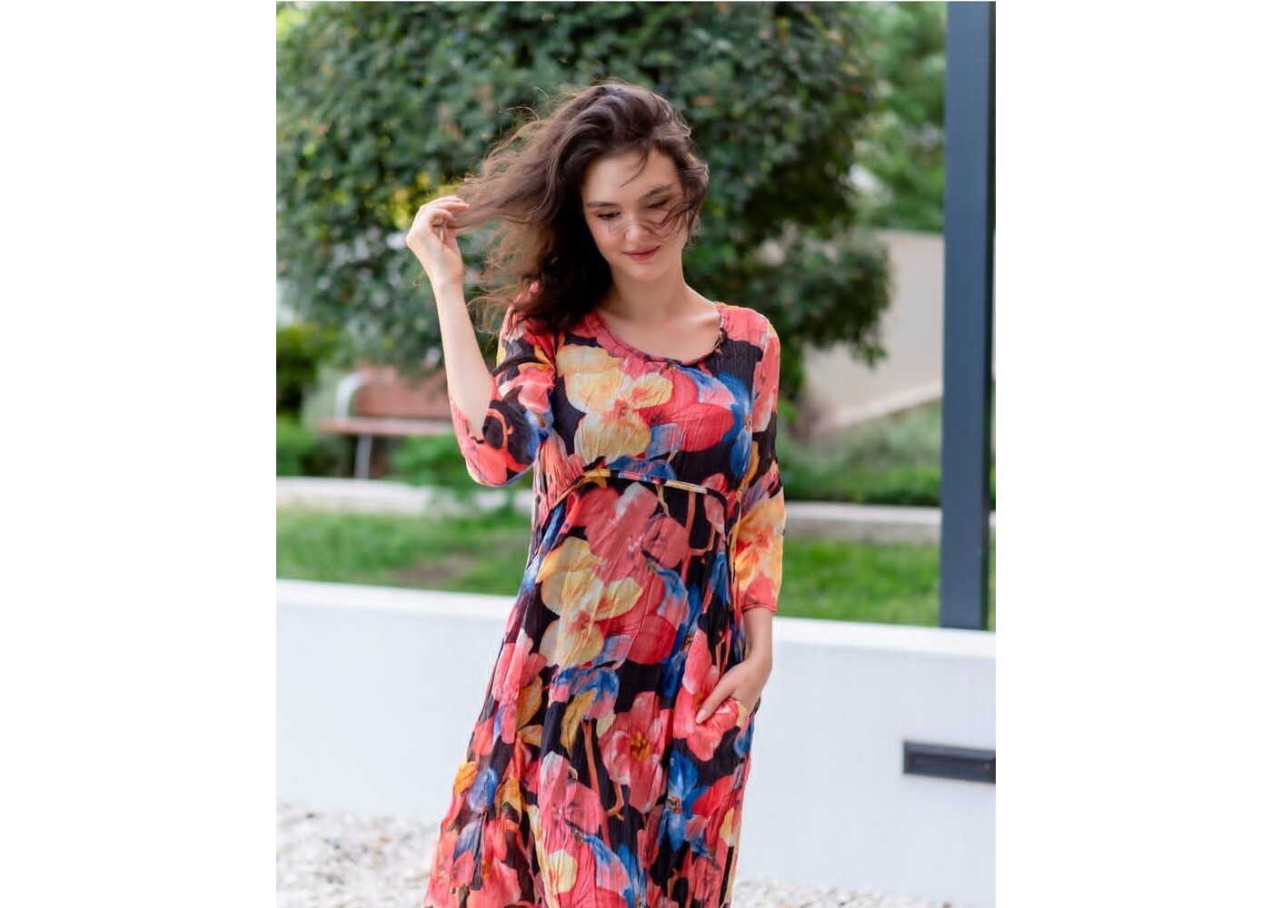 Willow Tree Floral panelled dress