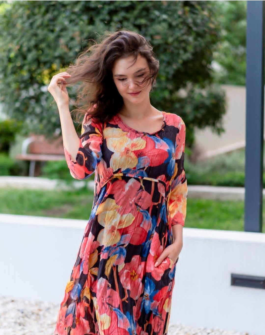 Willow Tree Floral panelled dress