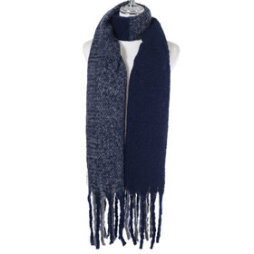 Ivys Clothing & Fashion Accessories Navy & Grey winter scarf