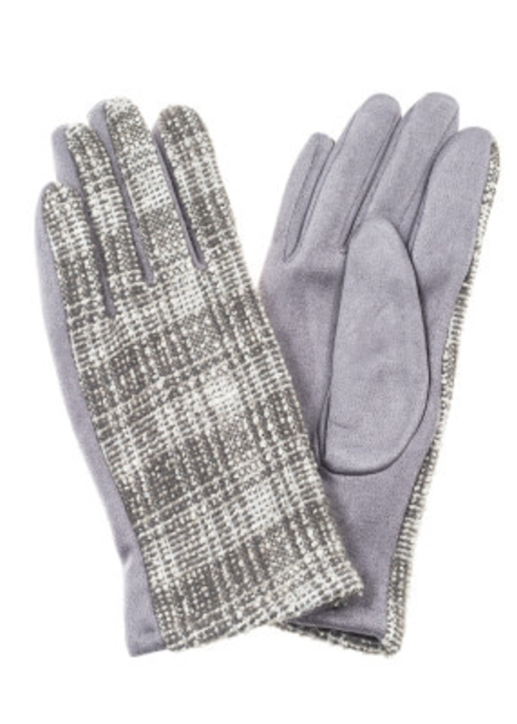 Ivys Tartan pattern gloves