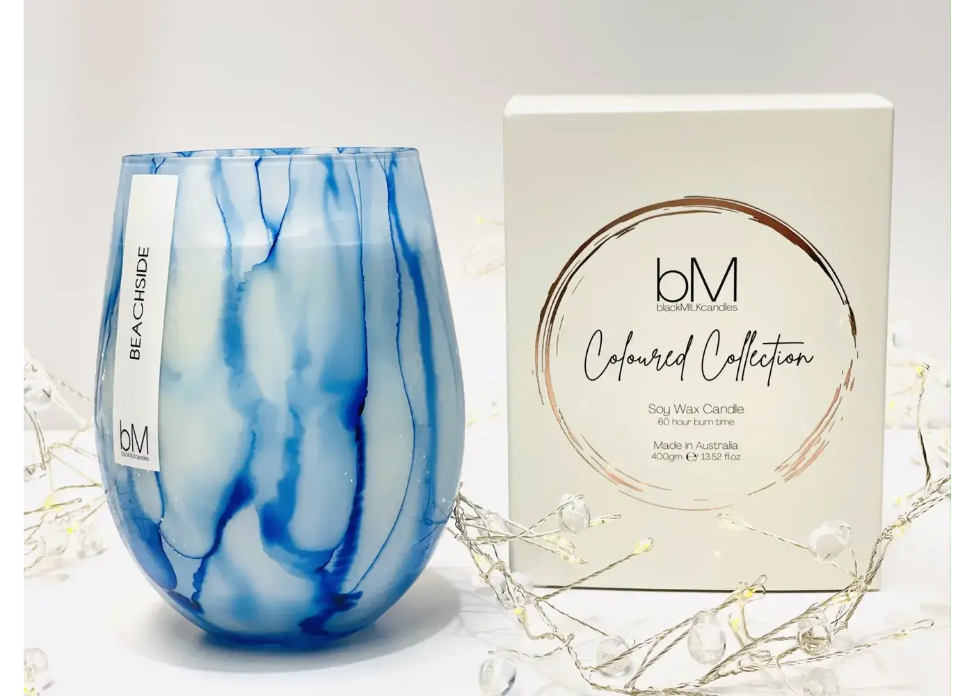 Blackmilk Candles Watercolour Blue - Beachside Candle