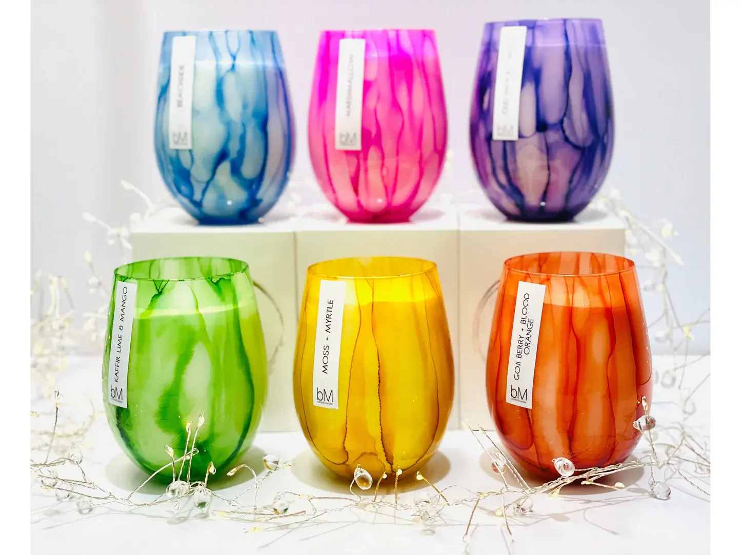Blackmilk Candles Watercolour Green - Kaffir Lime & Mango candle