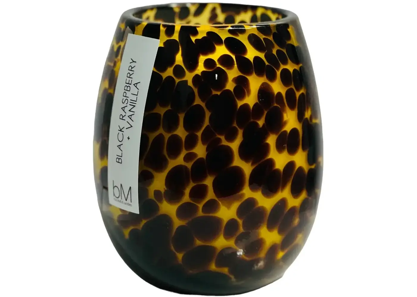 Blackmilk Confetti Leopard Candle- Black Raspberry Vanilla