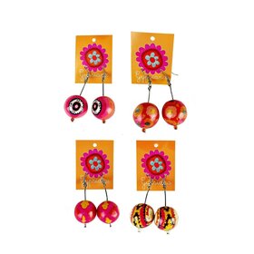 Anna Chandler Design Bobble Boho Earrings - Bright