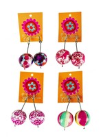 Anna Chandler Design Bobble Boho Earrings - Pink