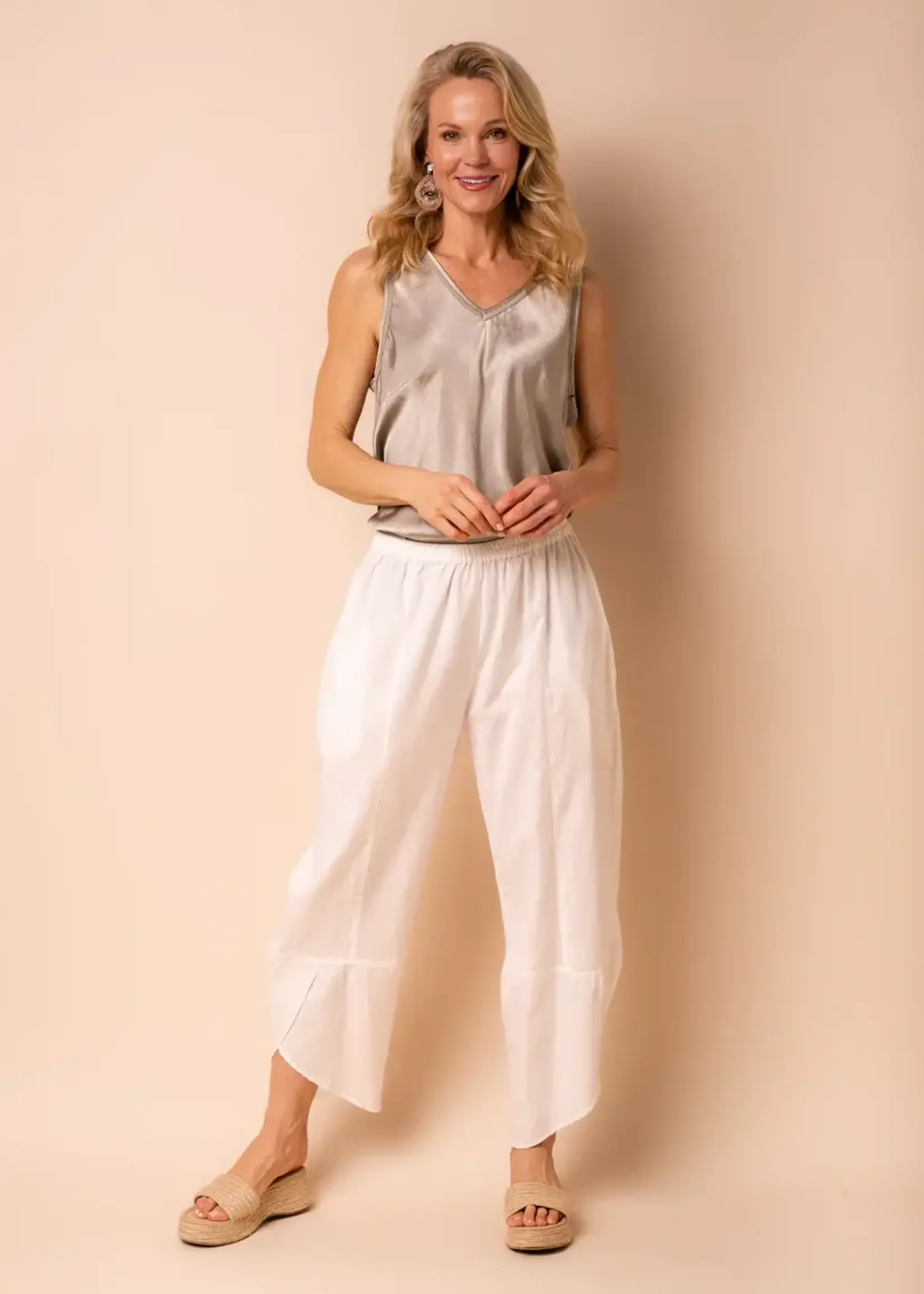 Linen-blend Pants