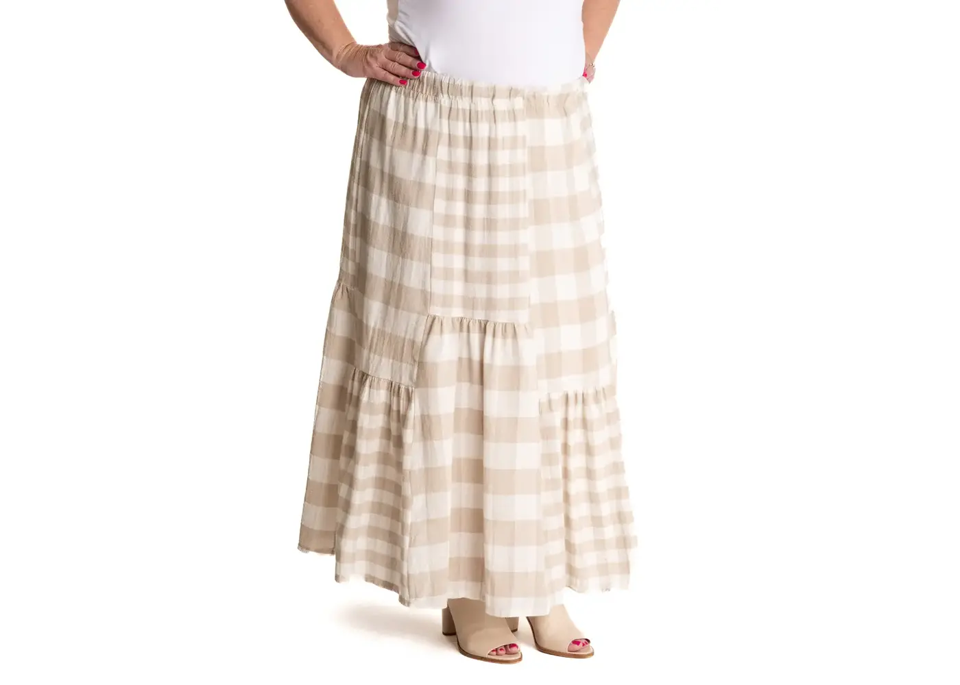 Imagine Fashion Isabella Skirt in Latte