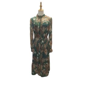 G.D.S Hailey 100% Silk Green Dress