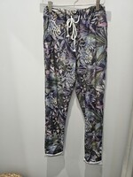 Lilac Designs Crinkle tropical print pants