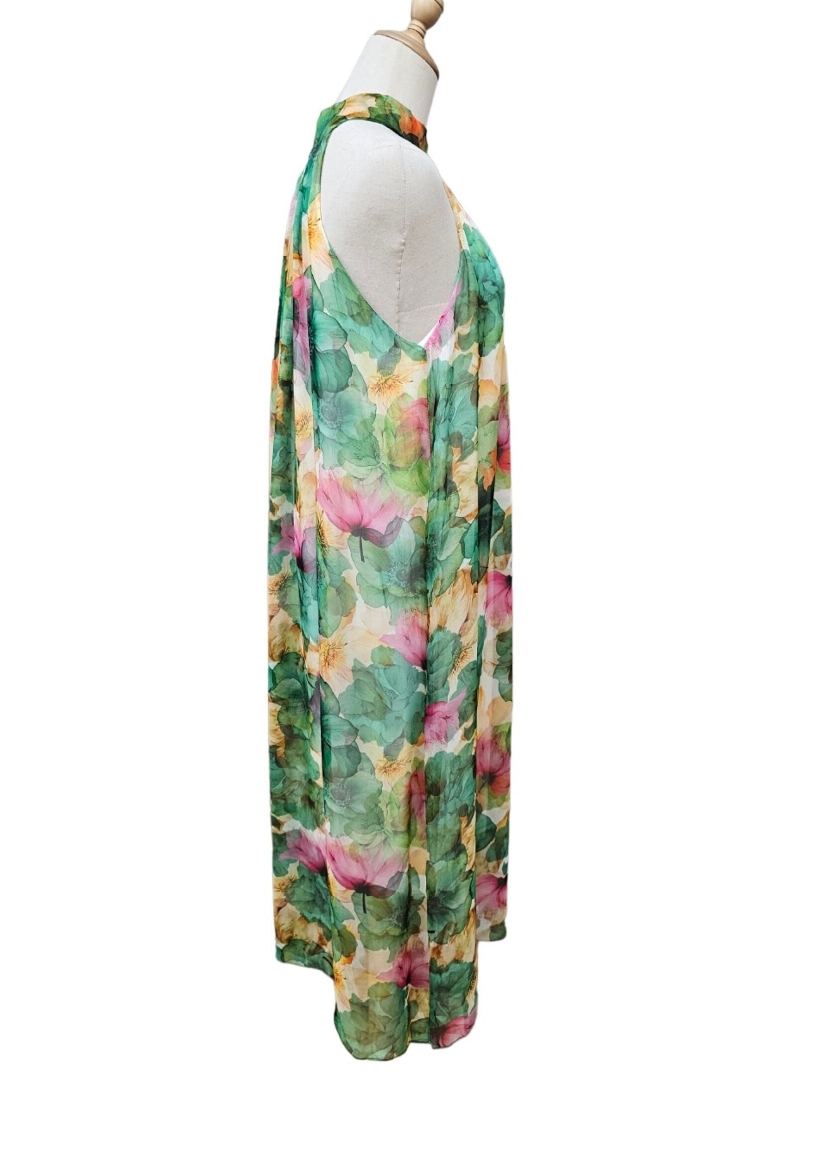 Rosa Jo Jo Gemma Silk Dress - Floral