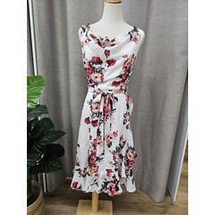 Miss Anne Micah Floral Cocktail Dress - Size 12