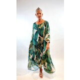 La Strada Fili Palm Print Kaftan Dress