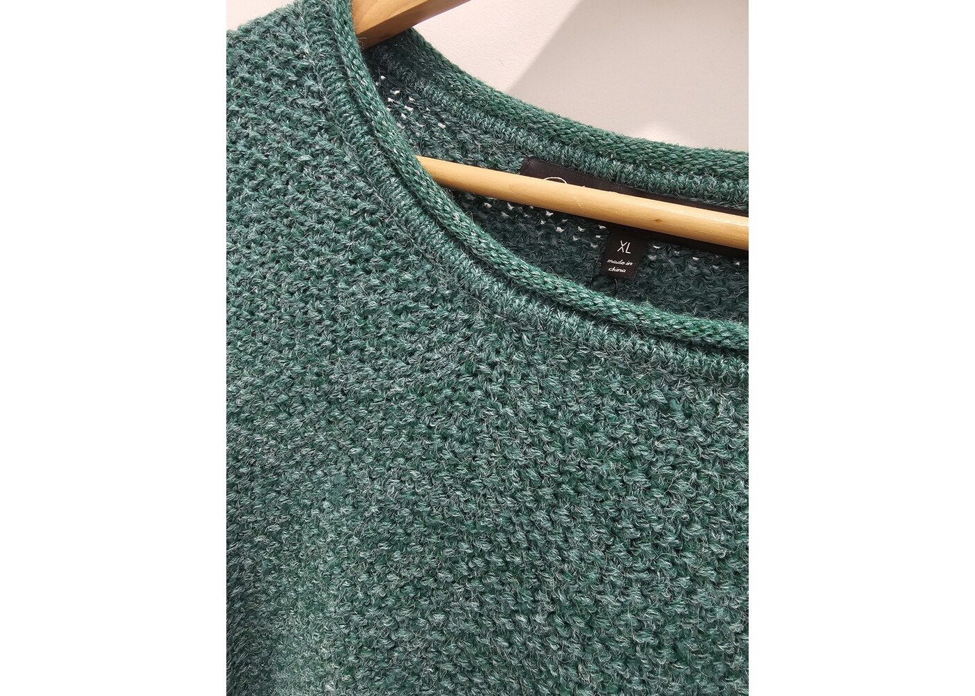 Willow Tree Button Detail Knit Jumper Teal - Size XL