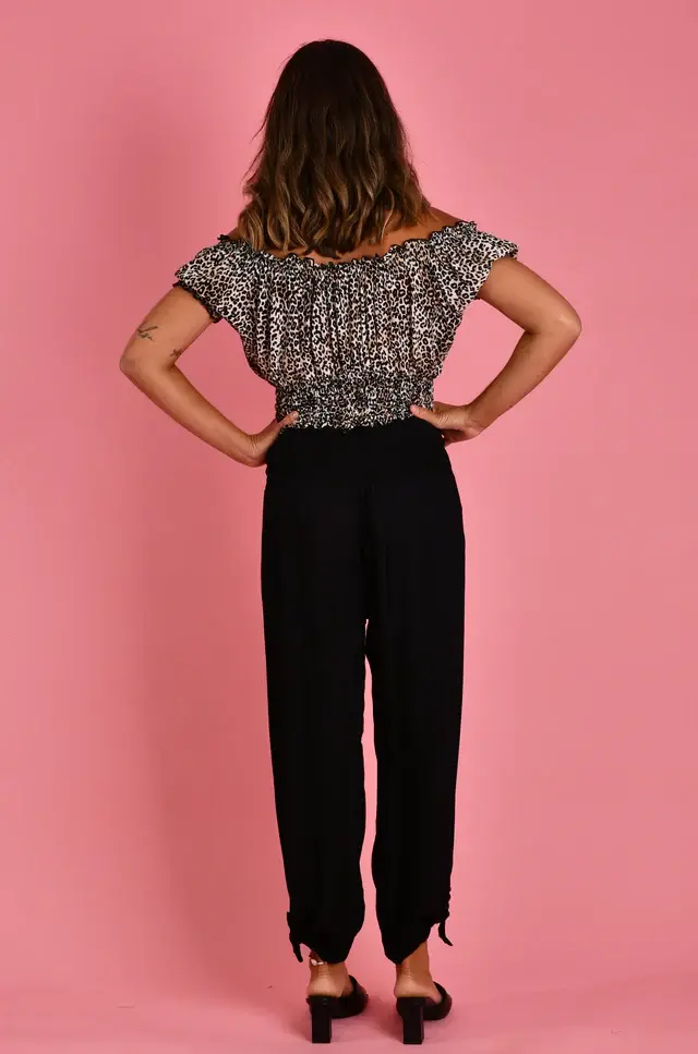GO Girl Long Rouched Tie Pants