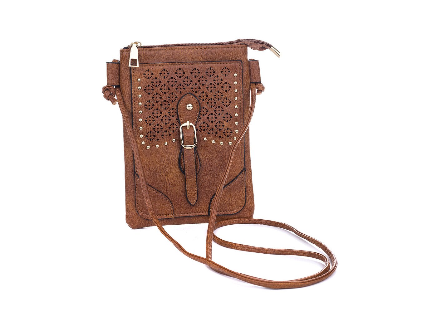 Ivys Clothing & Fashion Accessories Caramel Crossover Handbag
